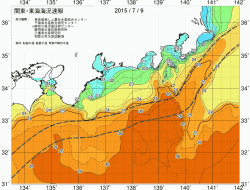 関東・東海海況速報/広域(2015/07/09)