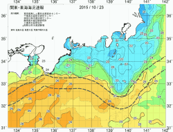関東・東海海況速報/広域(2015/10/23)