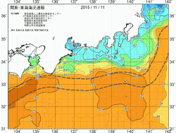 関東・東海海況速報/広域(2015/11/11)