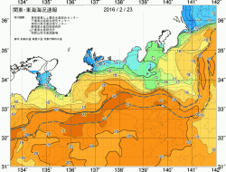 関東・東海海況速報/広域(2016/02/23)