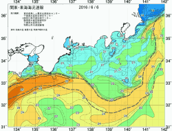 関東・東海海況速報/広域(2016/06/06)
