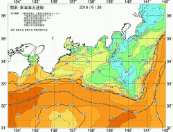 関東・東海海況速報/広域(2016/06/26)