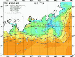 関東・東海海況速報/広域(2016/07/14)