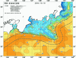関東・東海海況速報/広域(2016/10/31)