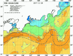 関東・東海海況速報/広域(2017/02/28)