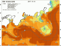 関東・東海海況速報/広域(2017/08/08)