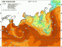 関東・東海海況速報/広域(2017/08/10)