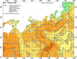 関東・東海海況速報/広域(2021/10/10)