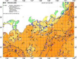 関東・東海海況速報/広域(2022/10/10)