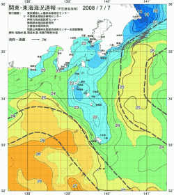 関東・東海海況速報/伊豆諸島海域(2008/07/07)