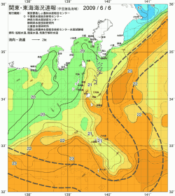 関東・東海海況速報/伊豆諸島海域(2009/06/06)