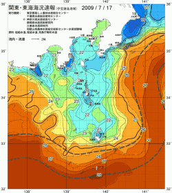 関東・東海海況速報/伊豆諸島海域(2009/07/17)