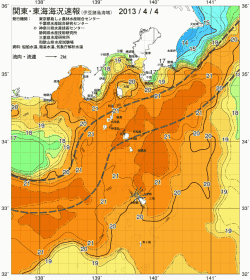 関東・東海海況速報/伊豆諸島海域(2013/04/04)