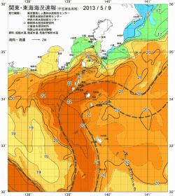 関東・東海海況速報/伊豆諸島海域(2013/05/09)