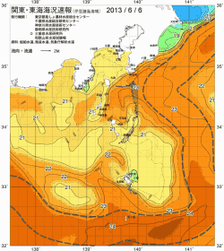 関東・東海海況速報/伊豆諸島海域(2013/06/06)