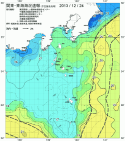関東・東海海況速報/伊豆諸島海域(2013/12/24)