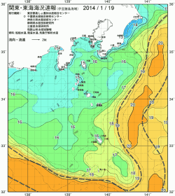 関東・東海海況速報/伊豆諸島海域(2014/01/19)