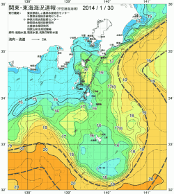 関東・東海海況速報/伊豆諸島海域(2014/01/30)