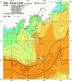関東・東海海況速報/伊豆諸島海域(2014/04/04)