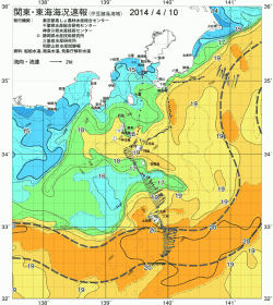 関東・東海海況速報/伊豆諸島海域(2014/04/10)