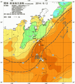関東・東海海況速報/伊豆諸島海域(2014/06/02)