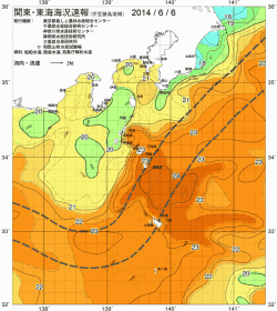 関東・東海海況速報/伊豆諸島海域(2014/06/06)