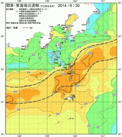 関東・東海海況速報/伊豆諸島海域(2014/06/30)
