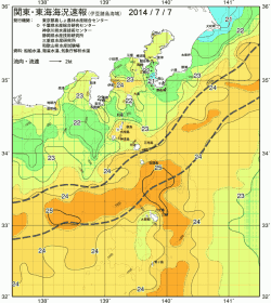 関東・東海海況速報/伊豆諸島海域(2014/07/07)