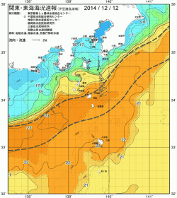 関東・東海海況速報/伊豆諸島海域(2014/12/12)
