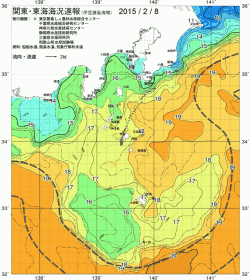 関東・東海海況速報/伊豆諸島海域(2015/02/08)