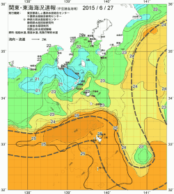 関東・東海海況速報/伊豆諸島海域(2015/06/27)