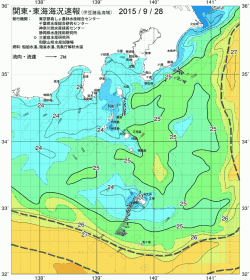 関東・東海海況速報/伊豆諸島海域(2015/09/28)