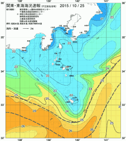 関東・東海海況速報/伊豆諸島海域(2015/10/25)