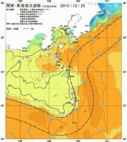関東・東海海況速報/伊豆諸島海域(2015/12/25)