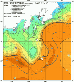 関東・東海海況速報/伊豆諸島海域(2016/02/10)