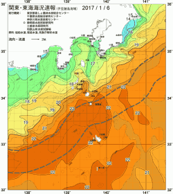 関東・東海海況速報/伊豆諸島海域(2017/01/06)