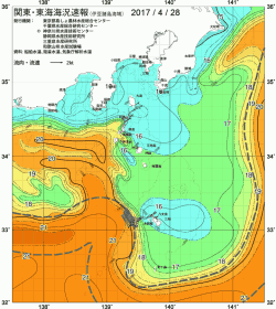 関東・東海海況速報/伊豆諸島海域(2017/04/28)