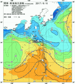 関東・東海海況速報/伊豆諸島海域(2017/06/06)