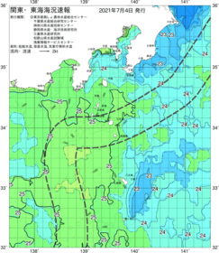 関東・東海海況速報/伊豆諸島海域(2021/07/04)