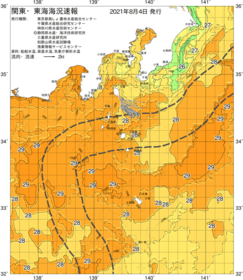 関東・東海海況速報/伊豆諸島海域(2021/08/04)