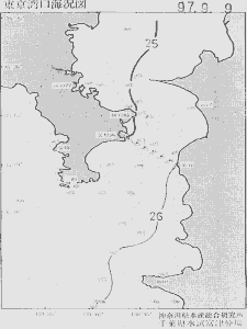 東京湾口海況図(1997/09/09)