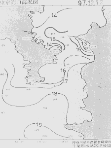 東京湾口海況図(1997/12/12)