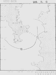 東京湾口海況図(1998/05/05)