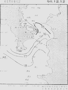 東京湾口海況図(1998/12/12)