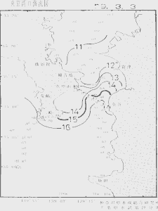 東京湾口海況図(1999/03/03)