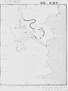 東京湾口海況図(1999/04/24)