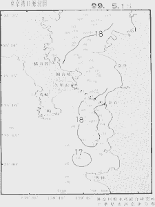 東京湾口海況図(1999/05/15)