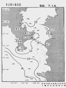 東京湾口海況図(1999/07/16)