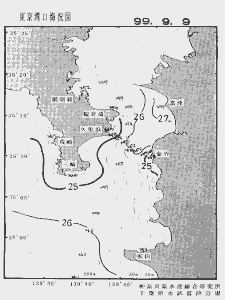 東京湾口海況図(1999/09/09)