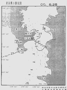 東京湾口海況図(2000/08/25)